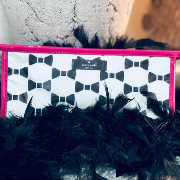 Kate Spade Bow Print Cosmetic Bag - Picture 1 of 4